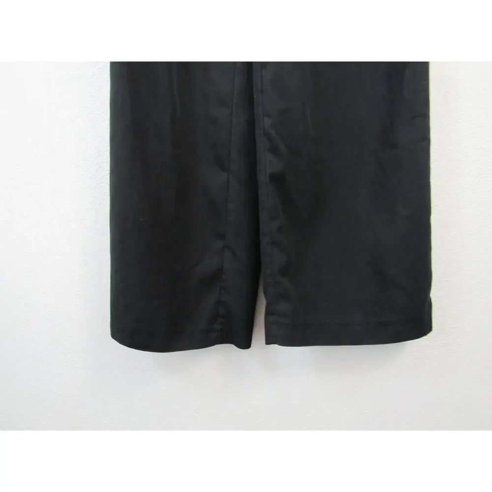 Zara XS Black Trouser Pants Pleated High Rise Wide Leg Comfort